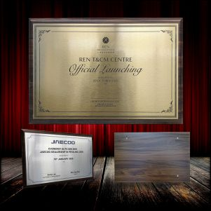 Opening Ceremony Wood Plaque - Wood Plaque